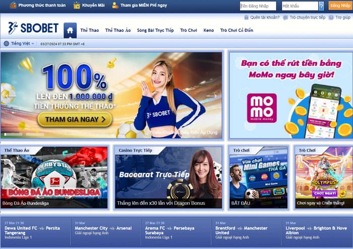 Sbobet là nhà cái được đánh giá cao về độ uy tín